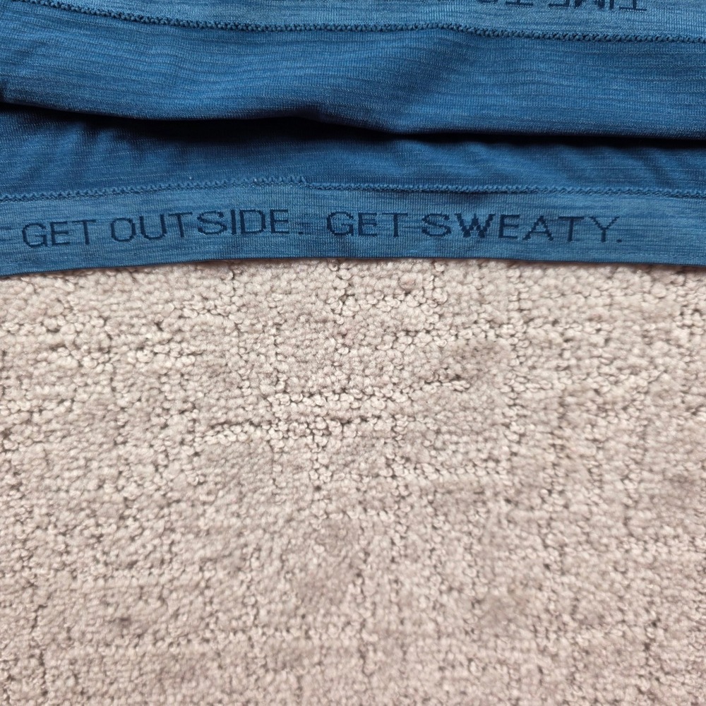 Lululemon Metal Vent Tech Polo Shirt Mens Large Blue Teal Short Sleeve Athletic - Picture 3 of 8